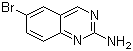 结构式 CAS# 190273-89-3, 2-氨基-6-溴喹唑啉