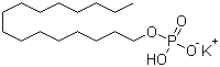 1-十六烷醇二氢磷酸酯单钾盐分子结构 (CAS 19035-79-1)