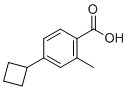 structure of CAS# 190367-31-8, 4-Cyclobutyl-2-methylbenzoic acid