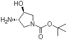 (3S,4S)-N-Boc-3-amino-4-hydroxypyrrolidine molecular structure (CAS 190792-74-6)