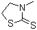 3-甲基噻唑啉-2-硫酮分子结构 (CAS 1908-87-8)
