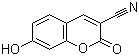 结构式 CAS# 19088-73-4, 3-氰基-7-羟基香豆素