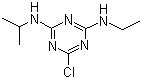 structure of CAS# 1912-24-9, Atrazine;1-Chloro-3-ethylamino-5-isopropylamino-2,4,6-triazine; 2-Chloro-4-(2-propylamino)-6-ethylamino-s-triazine; 2-chloro-4-ethylamino-6-isopropylamino-1,3,5-triazine; A 361; AAtrex 4L; AAtrex 80W; Atranex; Atratol; Atred; Atrex; Attrex; Fenatrol; Griffex 4L; Mebazine; Primatol A; Vectral SC; Weedex