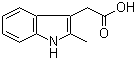 2-Methylindole-3-acetic acid molecular structure (CAS 1912-43-2)