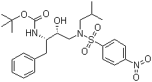 structure of CAS# 191226-98-9, tert-Butyl [(1S,2R)-1-benzyl-2-hydroxy-3-[isobutyl[(4-nitrophenyl)sulfonyl]amino]propyl]carbamate;tert-Butyl (2S,3R)-3-hydroxy-4-(N-isobutyl-4-nitrophenylsulfonamido)-1-phenylbutan-2-ylcarbamate