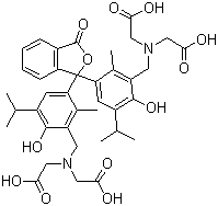 Thymolphthalein Complexone molecular structure (CAS 1913-93-5)