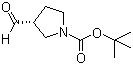 (3R)-3-Formyl-1-pyrrolidinecarboxylic acid tert-butyl ester molecular structure (CAS 191347-94-1)