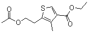 5-[2-(Acetyloxy)ethyl]-4-methyl-3-thiophenecarboxylic acid ethyl ester molecular structure (CAS 19156-47-9)