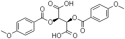 Di-p-anisoyl-D-tartaric acid molecular structure (CAS 191605-10-4)