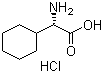 structure of CAS# 191611-20-8, (S)-Cyclohexylglycine hydrochloride;(S)-alpha-Aminocyclohexaneacetic acid hydrochloride