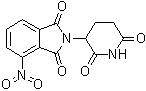 structure of CAS# 19171-18-7, 4-Nitrothalidomide;N-(2,6-Dioxo-3-piperidyl)-3-nitrophthalimide