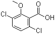 麦草畏分子结构 (CAS 1918-00-9)