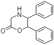 structure of CAS# 19180-79-1, 5,6-Diphenyl-2-morpholinone