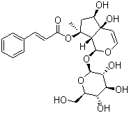 structure of CAS# 19210-12-9, Harpagoside;[(1S,4aS,5R,7S,7aS)-4a,5-Dihydroxy-7-methyl-1-[(2S,3R,4S,5S,6R)-3,4,5-trihydroxy-6-(hydroxymethyl)oxan-2-yl]oxy-1,5,6,7a-tetrahydrocyclopenta[c]pyran-7-yl] (E)-3-phenylprop-2-enoate