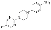 4-[4-(5-氟-2-嘧啶基)-1-哌嗪基]苯胺分子结构 (CAS 1921374-52-8)