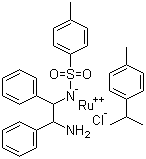 结构式 CAS# 192139-90-5, (S,S)-N-(对甲苯磺酰)-1,2-二苯乙烷二胺(对异丙基甲苯)氯化钌