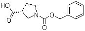 (R)-1-N-Cbz-Pyrrolidine-3-carboxylic acid molecular structure (CAS 192214-06-5)