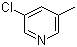 结构式 CAS# 19230-55-8, 3-氯-5-甲基吡啶