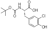 3-Chloro-N-[(1,1-dimethylethoxy)carbonyl]-L-tyrosine molecular structure (CAS 192315-36-9)
