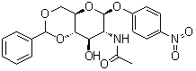 p-Nitrophenyl 2-acetamido-4,6-O-benzylidene-2-deoxy-beta-D-glucopyranoside molecular structure (CAS 19234-58-3)