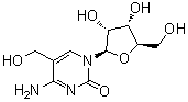 5-(羟甲基)胞苷分子结构 (CAS 19235-17-7)