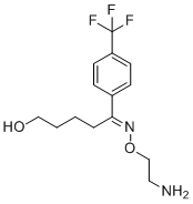 structure of CAS# 192876-02-1, Desmethyl Fluvoxamine;(5E)-5-(2-aminoethoxyimino)-5-[4-(trifluoromethyl)phenyl]pentan-1-ol