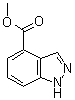 structure of CAS# 192945-49-6, 1H-Indazole-4-carboxylic acid methyl ester;Methyl 1H-indazole-4-carboxylate