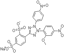 2-(2-Methoxy-4-nitrophenyl)-3-(4-nitrophenyl)-5-(2,4-disulfophenyl)-2H-tetrazolium sodium salt molecular structure (CAS 193149-74-5)