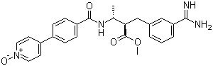 structure of CAS# 193153-04-7, Otamixaban;Methyl (2R,3R)-2-[3-amidinobenzyl]-3-[[4-(1-oxido-4-pyridinyl)benzoyl]amino]butanoate