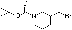 结构式 CAS# 193629-39-9, 3-(溴甲基)哌啶-1-甲酸叔丁酯