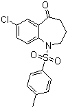 7-Chloro-1,2,3,4-tetrahydro-1-[(4-methylphenyl)sulfonyl]-5H-1-benzazepin-5-one molecular structure (CAS 193686-76-9)