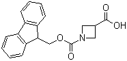 Fmoc-L-Azetidine-3-carboxylic acid molecular structure (CAS 193693-64-0)
