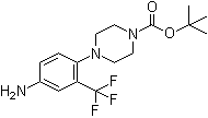 4-(4-氨基-2-三氟甲基苯基)哌嗪-1-羧酸叔丁酯分子结构 (CAS 193902-87-3)