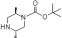 (2R,5S)-2,5-二甲基哌嗪-1-羧酸叔丁基酯分子结构 (CAS 194032-41-2)