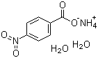 4-硝基苯甲酸铵分子结构 (CAS 19416-70-7)
