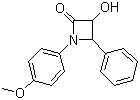 3-Hydroxy-1-(4-methoxyphenyl)-4-phenylazetidin-2-one molecular structure (CAS 194234-97-4)