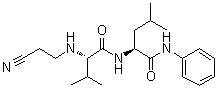 N-(2-Cyanoethyl)-L-valyl-N-phenyl-L-leucinamide molecular structure (CAS 194351-52-5)