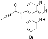 structure of CAS# 194423-06-8, N-[4-[(3-Bromophenyl)amino]-6-quinazolinyl]-2-butynamide;CL 387785; EKB 785; EKI 785; WAY-EKI 785