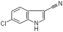 6-Chloro-1H-indole-3-carbonitrile molecular structure (CAS 194490-17-0)