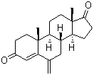 structure of CAS# 19457-55-7, 6-Methyleneandrost-4-ene-3,7-dione;Androst-4-ene-3,17-dione-6-methylene