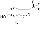 7-Propyl-3-(trifluoromethyl)benzo[d]isoxazol-6-ol molecular structure (CAS 194608-88-3)
