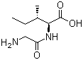 甘氨酰-L-异亮氨酸分子结构 (CAS 19461-38-2)