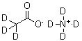 结构式 CAS# 194787-05-8, 乙酸铵-d<sub>7</sub>; 七氘代乙酸铵