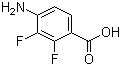 4-氨基-2,3-二氟苯甲酸分子结构 (CAS 194804-85-8)