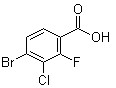4-Bromo-3-chloro-2-fluorobenzoic acid molecular structure (CAS 194804-94-9)