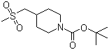 1-叔丁氧羰基-4-[(甲磺酰基)甲基]哌啶分子结构 (CAS 194872-09-8)
