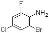 structure of CAS# 195191-47-0, 2-Bromo-4-chloro-6-fluoroaniline