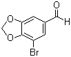 7-Bromobenzo[1,3]dioxole-5-carbaldehyde molecular structure (CAS 19522-96-4)