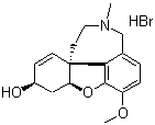 Galanthamine hydrobromide molecular structure (CAS 1953-04-4)