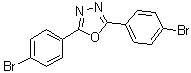 结构式 CAS# 19542-05-3, 2,5-双(4-溴苯基)-1,3,4-恶二唑